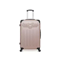 valise blue star american travel - valise grand format abs harlem-a 4 roues 70 cm - rose dore