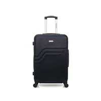 valise american travel - valise weekend abs queens 4 roues 65 cm - noir