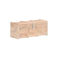 valises, rangements et supports dj vidaxl coffre de rangement 90x40x40 cm bois d'acacia solide
