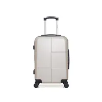 valise hero - valise cabine abs coronado 55 cm 4 roues - beige