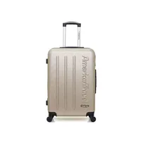 valise american travel - valise weekend abs bronx 4 roues 65 cm - beige