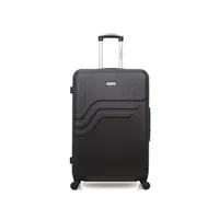 valise american travel - valise grand format abs queens 4 roues 75 cm - gris fonce