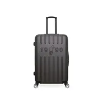 valise gentleman farmer - valise grand format abs archie 4 roues 75 cm - gris fonce