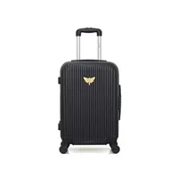 valise lpb - valise cabine abs agata 4 roues 55 cm - noir