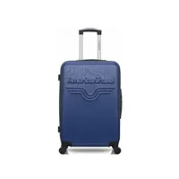 valise american travel - valise weekend abs chelsea 4 roues 65 cm - marine