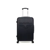 valise american travel - valise weekend abs chelsea 4 roues 65 cm - noir