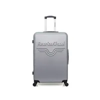 valise american travel - valise grand format abs chelsea 4 roues 75 cm - gris