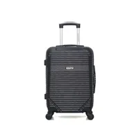 valise american travel - valise cabine abs memphis 4 roues 55 cm - noir