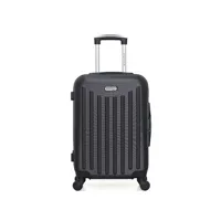 valise american travel - valise cabine abs brooklyn 4 roues 55 cm - noir