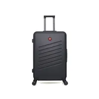 valise swiss kopper - valise grand format abs zurich 4 roues 75 cm - noir