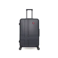 valise swiss kopper - valise grand format abs uster 4 roues 75 cm - noir