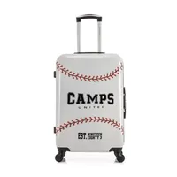 valise camps united - valise weekend abs/pc chicago 4 roues 65 cm - imprime