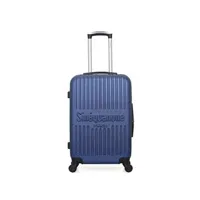 valise sinéquanone sinequanone - valise weekend abs eos-a 4 roues 60 cm - marine