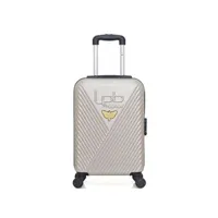 valise lpb - valise cabine abs fanny-e 4 roues 50 cm - beige