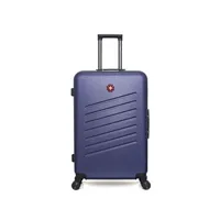 valise swiss kopper - valise grand format abs zurich 4 roues 75 cm - marine