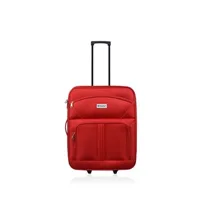 valise blue star bluestar - valise cabine polyester tokyo 57 cm - rouge