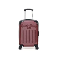 valise american travel - valise cabine abs harlem-e 4 roues 50 cm - bordeaux