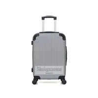 valise sinéquanone sinequanone - valise cabine abs rhea 4 roues 55 cm - gris