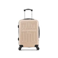 valise sinéquanone sinequanone - valise cabine abs hemera 4 roues 55 cm - beige