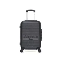 valise sinéquanone sinequanone - valise cabine abs demeter 4 roues 55 cm - noir