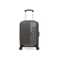 valise sinéquanone sinequanone - valise cabine abs athena-e 4 roues 50 cm - gris fonce