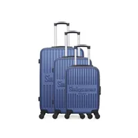 valise sinéquanone set de 3 valises rigides 3 eos-a - marine