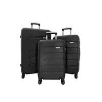 set de 3 valises bleu cerise set de 3 valises cactus noir - ca10533