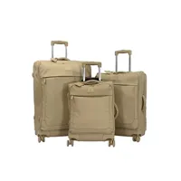 set de 3 valises david jones lot de 3 valises souples dont 1 valise cabine taupe