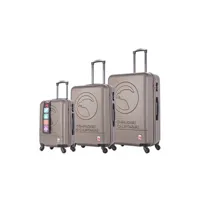 set de 3 valises compagnie de californie ensemble de 3 valises à roulettes gold cc-t243 gold