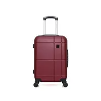 valise camps united - valise cabine abs harvard 4 roues 55 cm - bordeaux