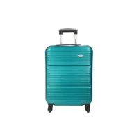 valise bleu cerise valise cabine passe-partout rigide cactus abs 54.80cm turquoise