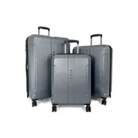 set de 3 valises delsey lot 3 valises rigides extensible abs tsa gris