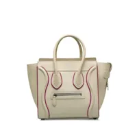 céline pre-owned sac cabas luggage micro (2016) - blanc